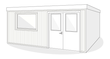 Corrugated external wall cladding minibead profile side on design