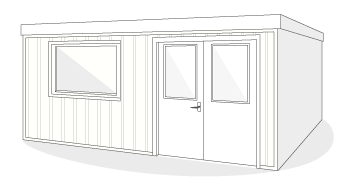 Corrugated wall panelling minibead profile side on design