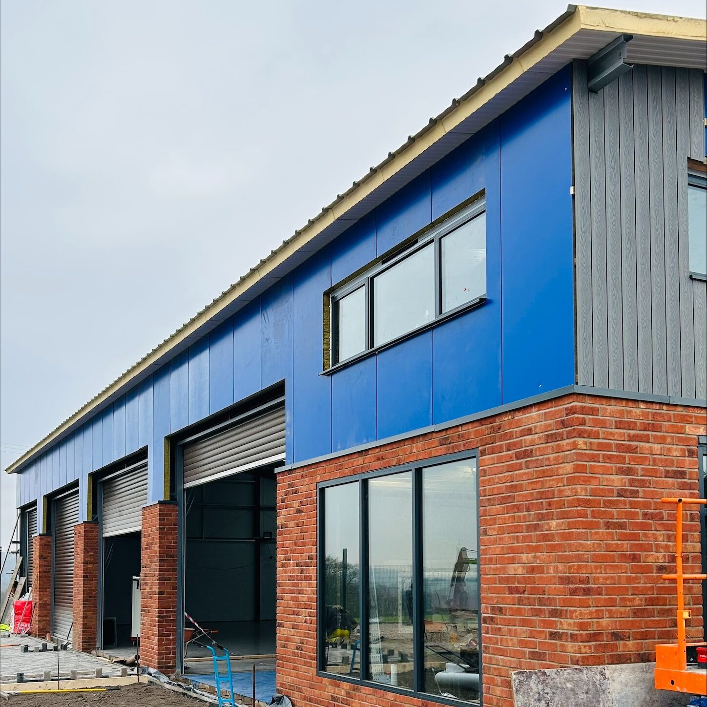 cladding outside a warehouse