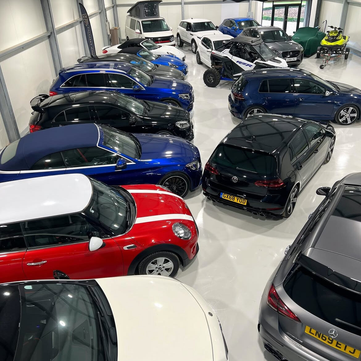 cladding in a car garage